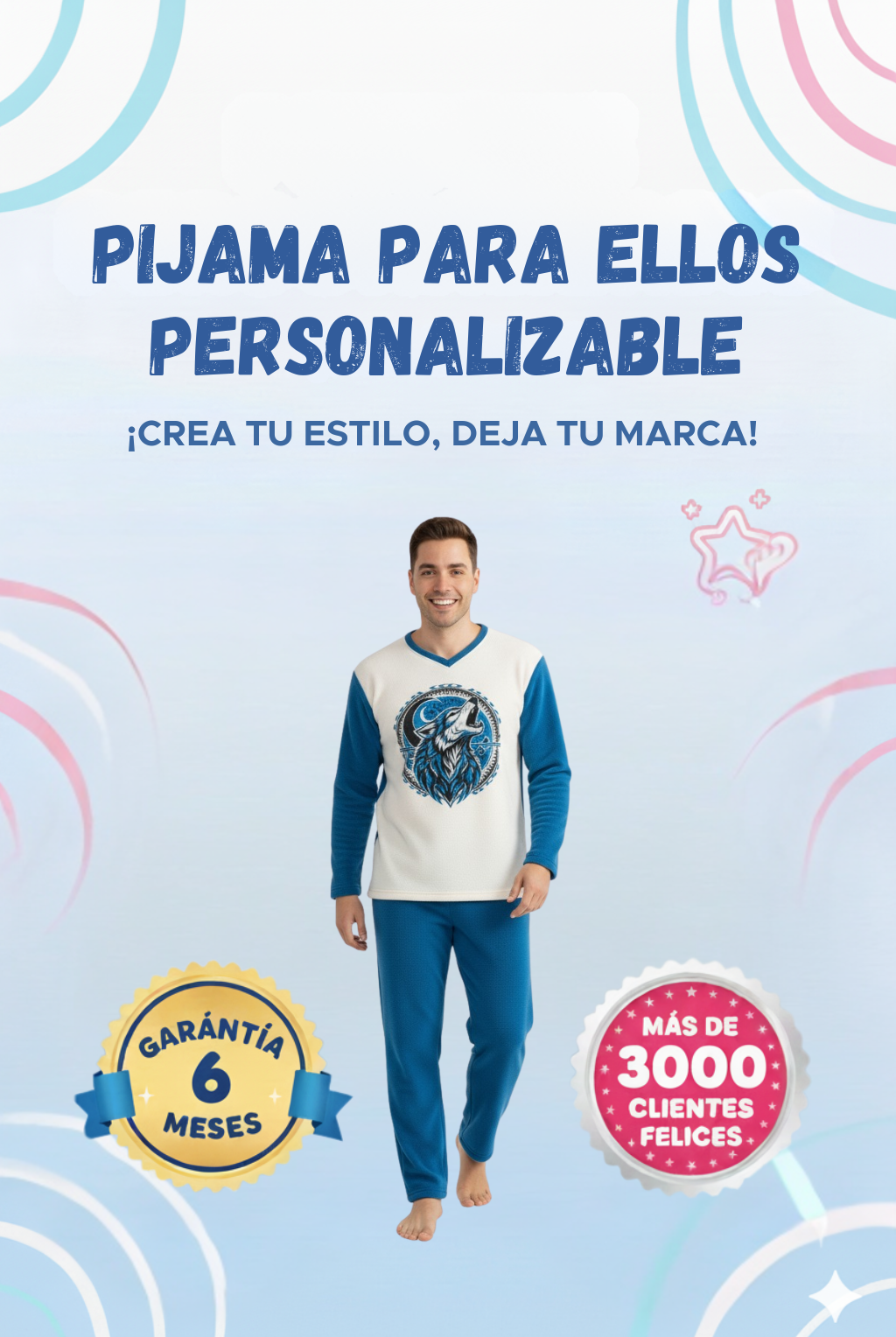 Pijama personalizada  para ellos